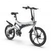 Bicicleta electrica plegable Behumax Plateada