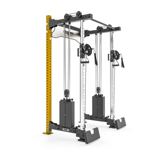 Rack De Doble Polea Con Estación De Remo XR-7000 - Dorado Diagonal