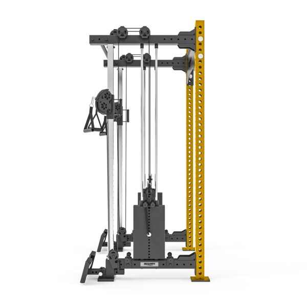 Rack De Doble Polea Con Estación De Remo XR-7000 - Dorado Lateral