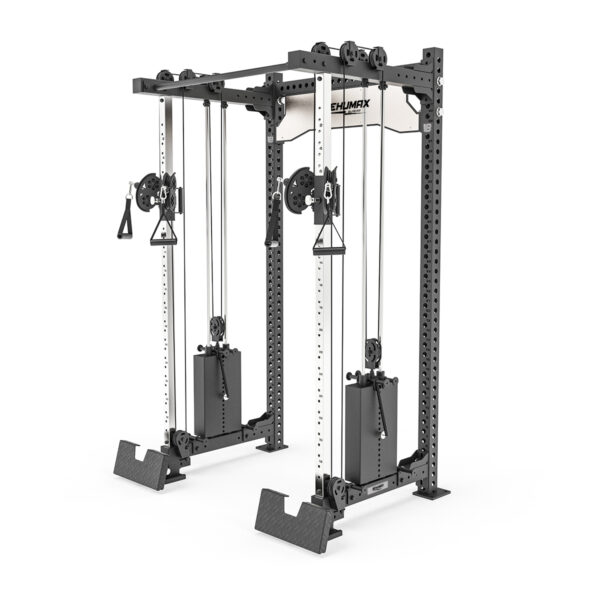 Rack De Doble Polea Con Estación De Remo XR-7000 - Negro