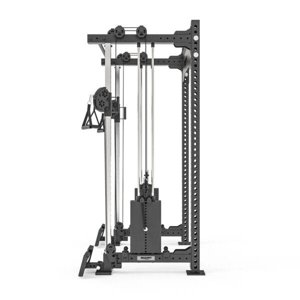 Rack De Doble Polea Con Estación De Remo XR-7000 - Negro Lateral