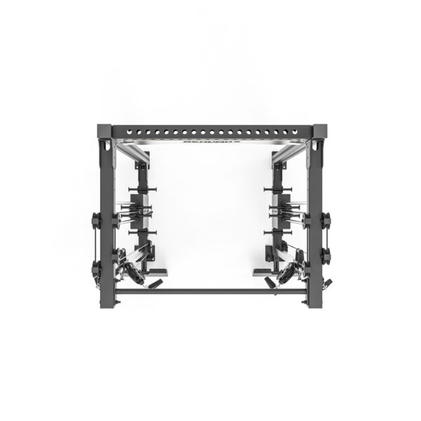 Rack De Doble Polea Con Estación De Remo XR-7000 - Negro Cenital