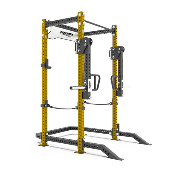 Power Rack Con Soporte Para Discos PR-5000 - Dorado Diagonal