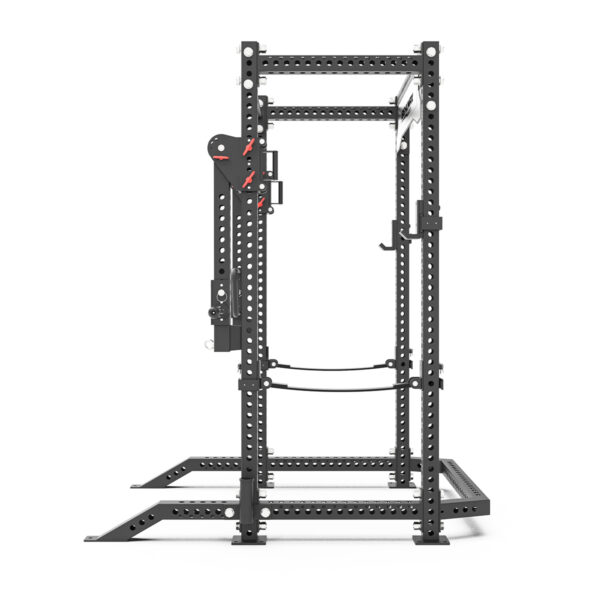 Power Rack Con Soporte Para Discos PR-5000 - Negro Lateral