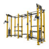 Power Rack Multifuncional Con Almacenamiento MR-9500 - Dorado