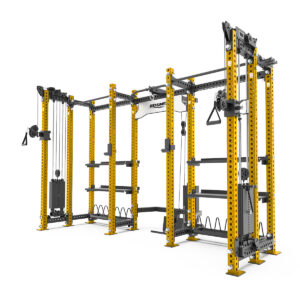 Power Rack Multifuncional Con Almacenamiento MR-9500 - Dorado
