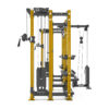 Power Rack Multifuncional Con Almacenamiento MR-9500 - Dorado Lateral