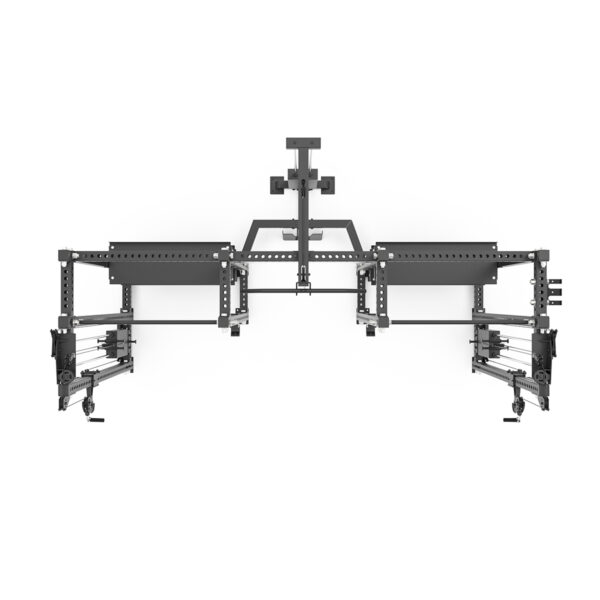 Power Rack Multifuncional Con Almacenamiento MR-9500 - Negro Cenital