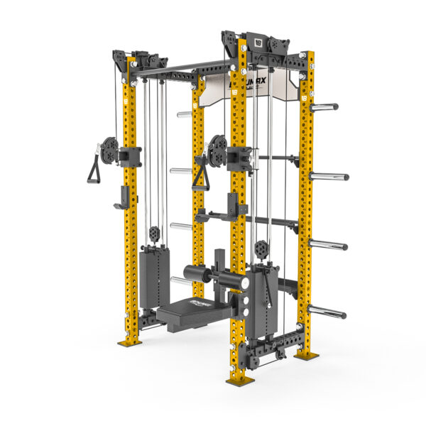 Power Rack Con Polea Y Almacenamiento XR-7700 - Dorado