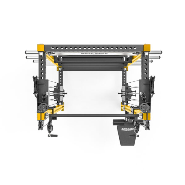 Power Rack Con Polea Y Almacenamiento XR-7700 - Dorado Cenital