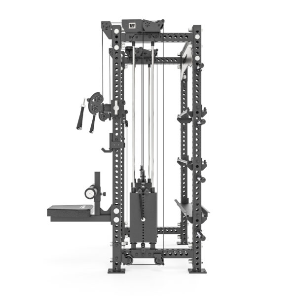 Power Rack Con Polea Y Almacenamiento XR-7700 - Negro Lateral